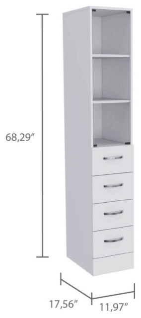 Depot E-Shop Montana 2Piece Bathroom Set,Bathroom Vanity And Linen ... throughout The Psychology Behind Choosing White Bathroom Furniture