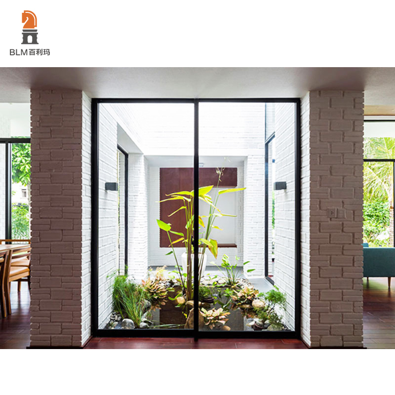 Double Glass Aluminum Sliding Door inside Design Principles and Functional Benefits of Aeri Square Sliding Doors in Dual-Shelf Aluminum Frameworks