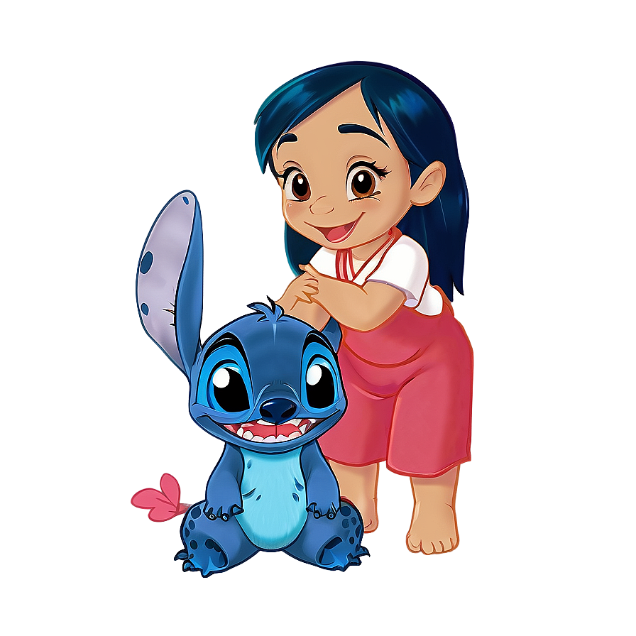 Download Lilo And Stitch Hug Png Mmx | Wallpapers.com within Lilo 36" Bathroom Vanity Gray White
