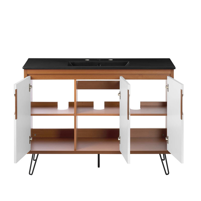 Estetica Furniture Modway Energize 48" Bathroom Vanity | Wayfair throughout Understanding the Benefits of Energize 48 Bathroom Vanity Cabinet Design