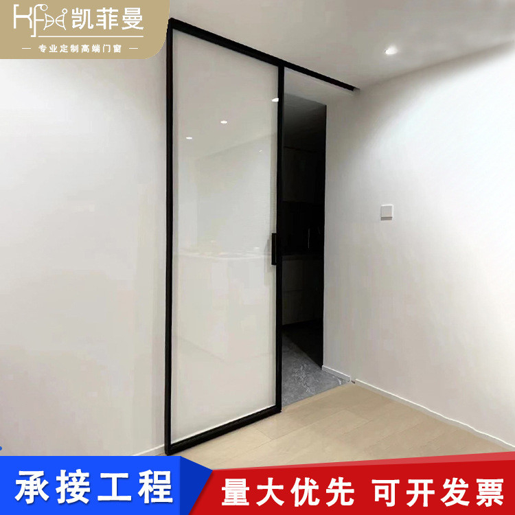 Extremely Narrow Bathroom Kitchen Sliding Door Single Fan Living Room ... pertaining to Aeri Rectangular Non-Sliding Door