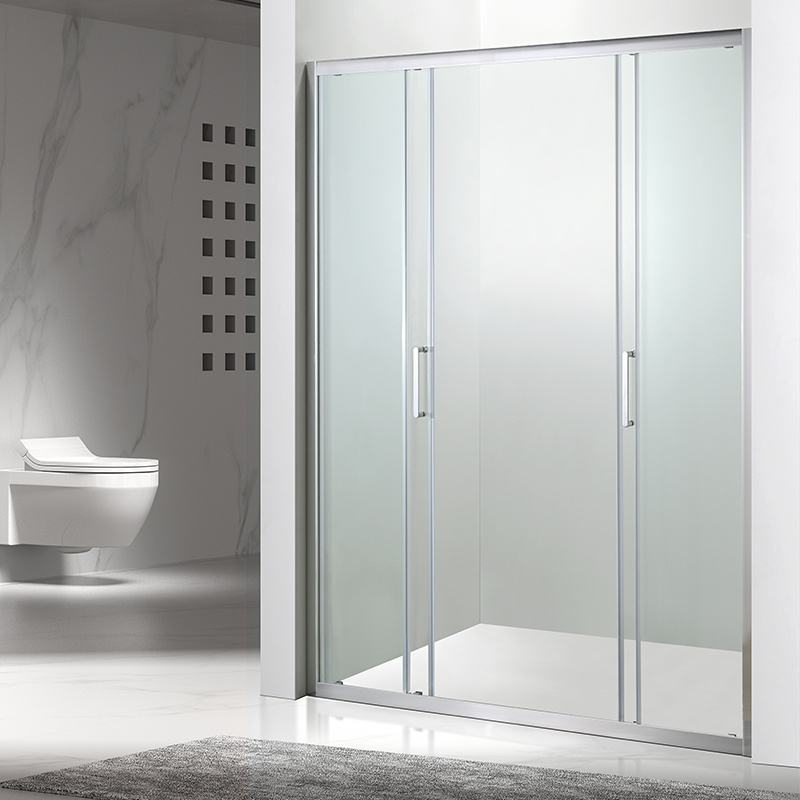 Factories Bathroom Rectangle Sliding Doors Tempered Glass Simple Shower ... inside Aeri Rectangular Non-Sliding Door