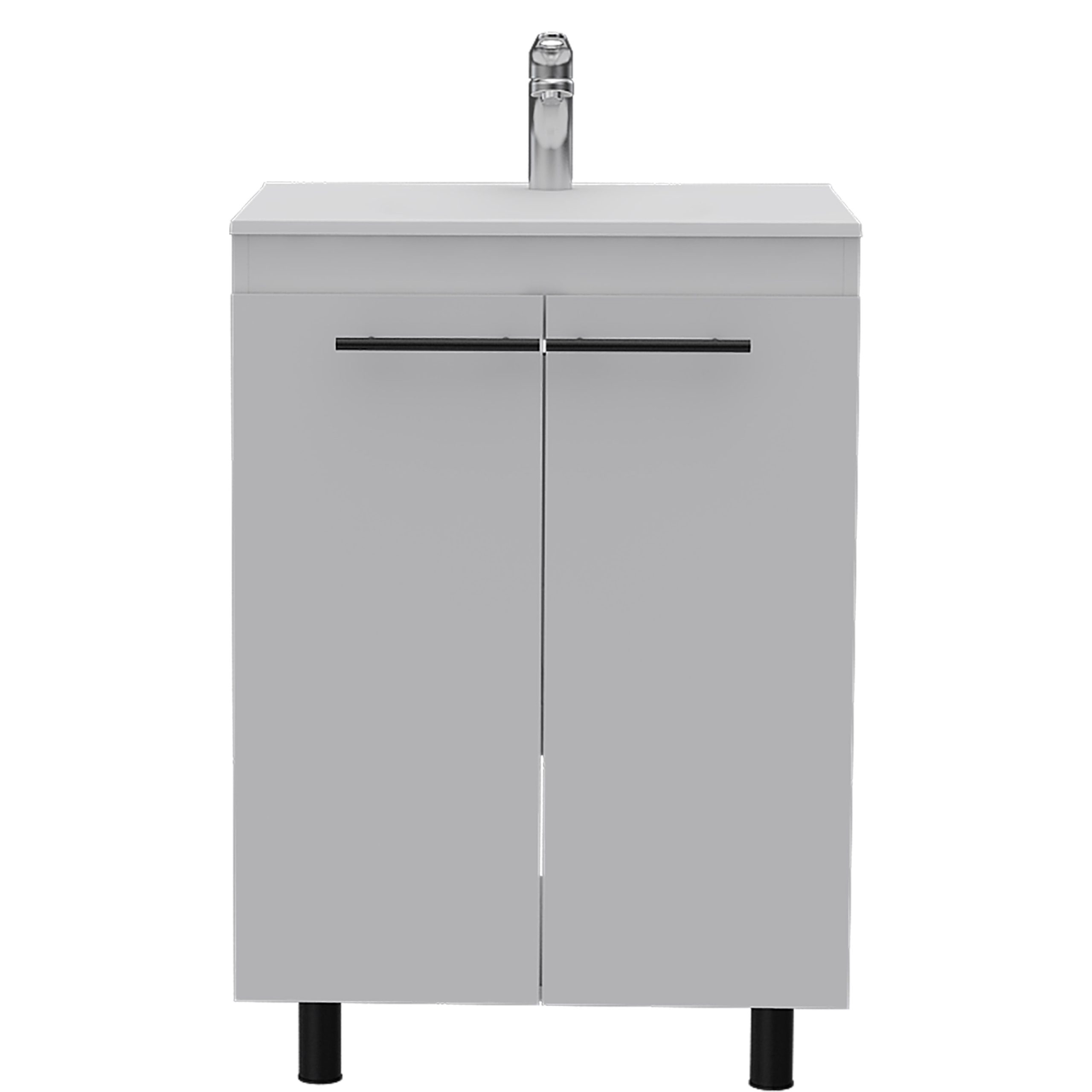 Floor Cabinet Oxnard, Bathroom, White - Walmart.com regarding Floor Cabinet Oxnard