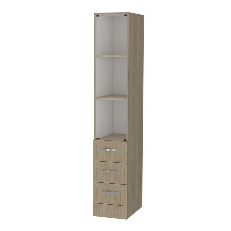 Fm Furniture Preston Linen Cabinet, Three Shelves, Four Drawers ,Light ... within Preston Linen Cabinet