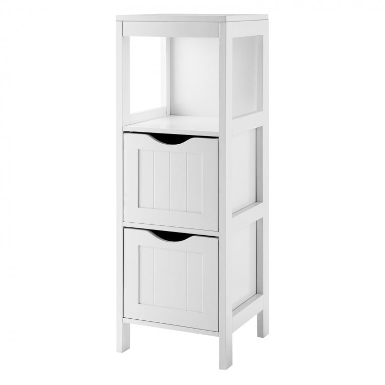 Freestanding Storage Cabinet With 2 Removable Drawers For Bathroom ... intended for The role of freestanding cabinets in creating organized bathroom environments