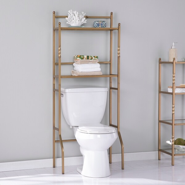 Gold Bathroom Toilet Shelf – Semis Online pertaining to Transform Your Space with Aimee Space Saver Gold Techniques