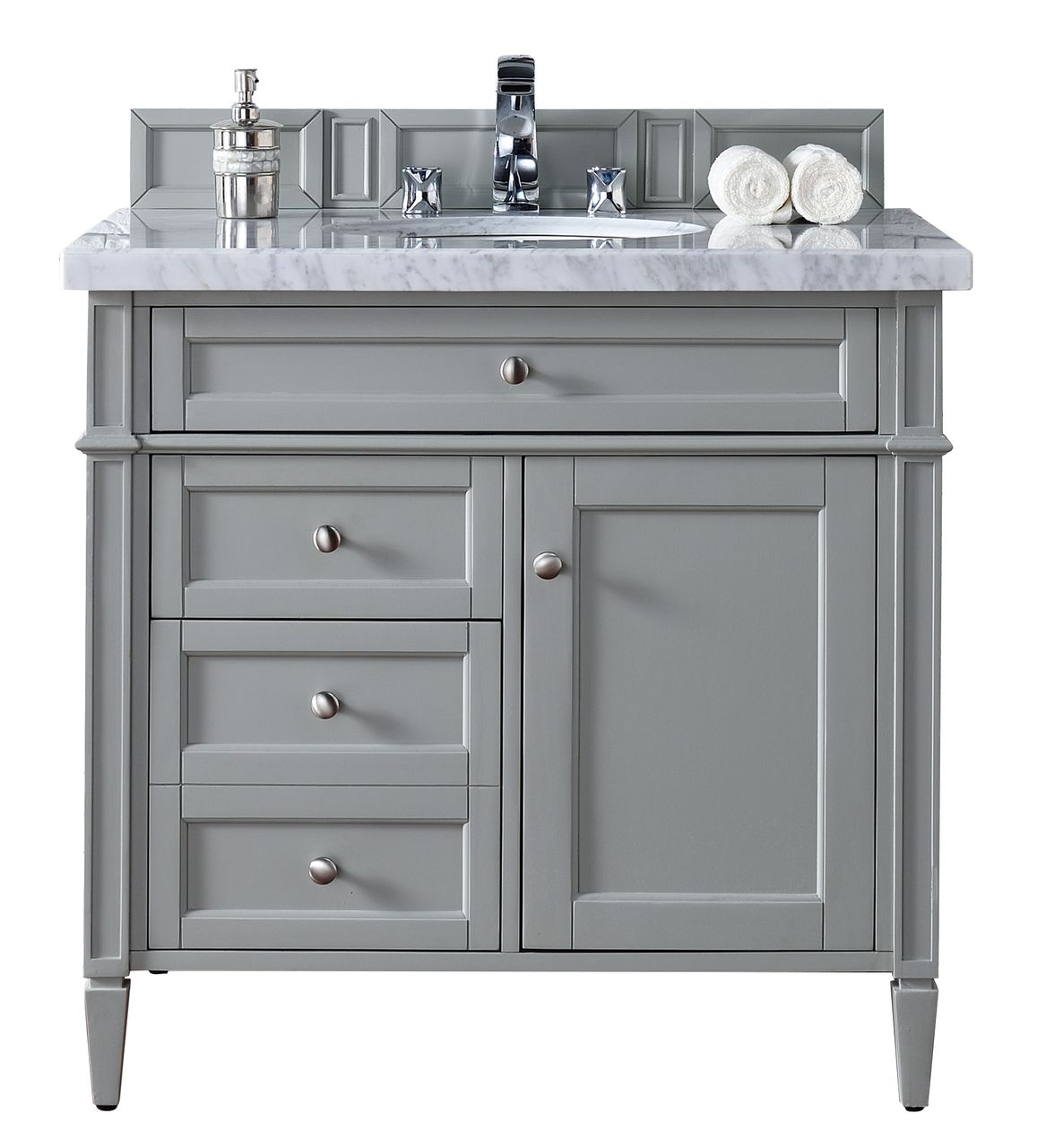 Gray Bathroom Vanity Pictures At Stephen Mcclain Blog in Understanding the Design Features of Gewnee 1-Shelf Freestanding Vanity Cabinet Light Gray