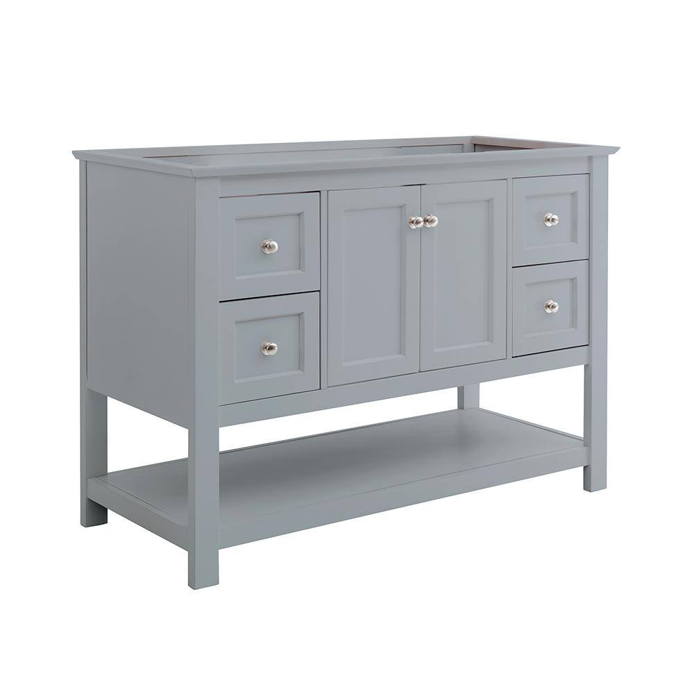 Have A Question About Fresca Manchester 48 In. W Bathroom Vanity ... inside Exploring the Features That Make the Fresca FCB2348GR a Popular Choice