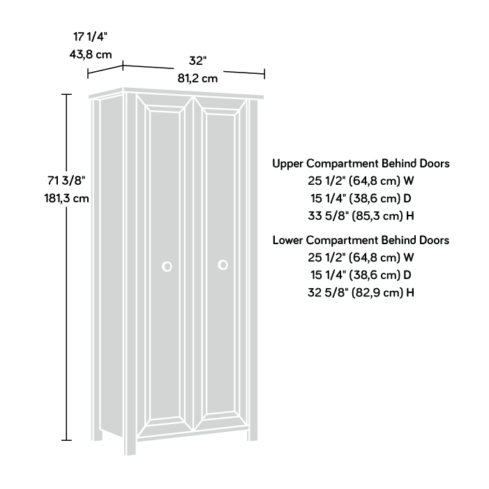 Hillmont Farm 2-Door Storage Cabinet Timber Oak (435180) – Sauder intended for Sauder Hillmont Farm Engineered Wood Storage Cabinet In Timber Oak