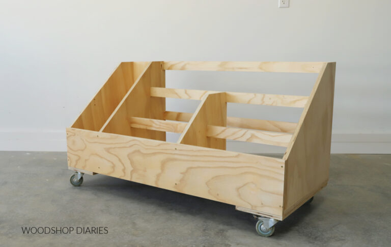 How To Build A Scrap Wood Storage Cart | With Plans! with Aeri Large Wood Cart