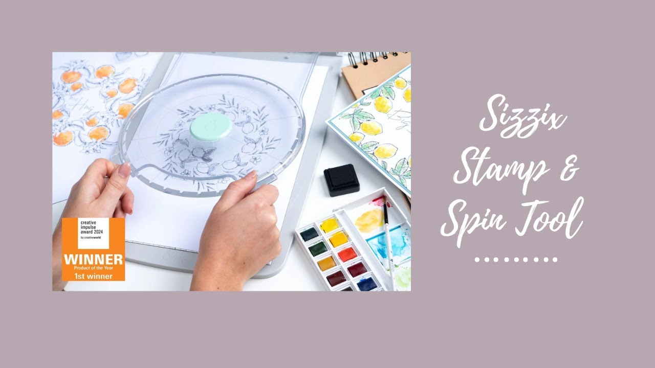 How To Use The New Sizzix Stamp And Spin Tool (With The Stencil And ... inside Stamp, Stencil, Paste: Try A New Pattern On A Wall