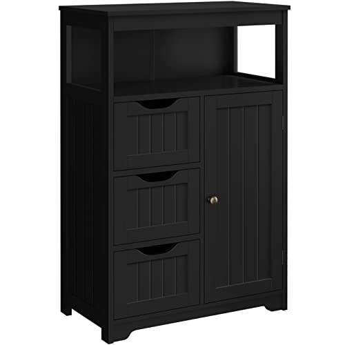 I Tested And Ranked The Best Black Bathroom Floor Cabinet In 2024: And ... inside Creating clutter-free bathrooms with strategic storage