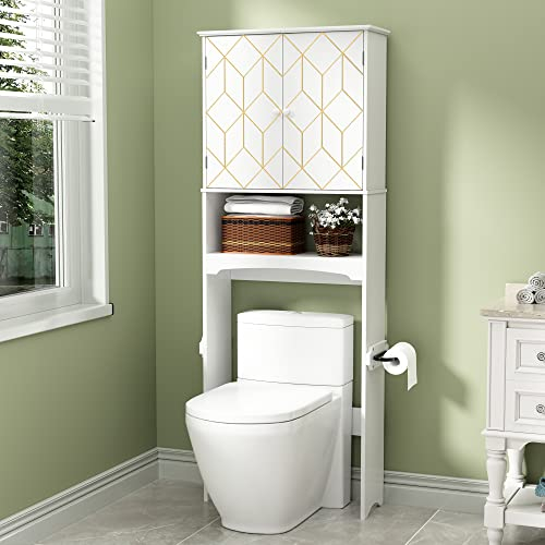 I Tested And Ranked The Best Gold Over Toilet Storage In 2024: And Here ... for Aimee Space Saver, Gold