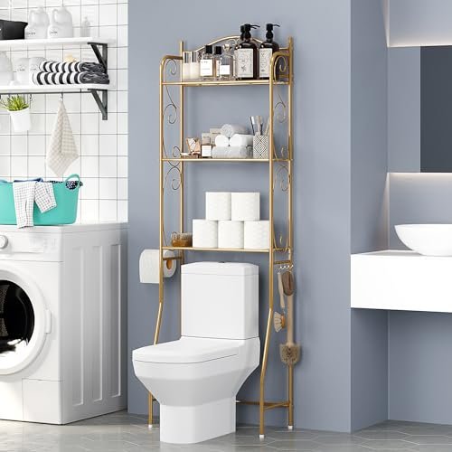 I Tested And Ranked The Best Gold Over Toilet Storage In 2024: And Here ... for Transform Your Space with Aimee Space Saver Gold Techniques