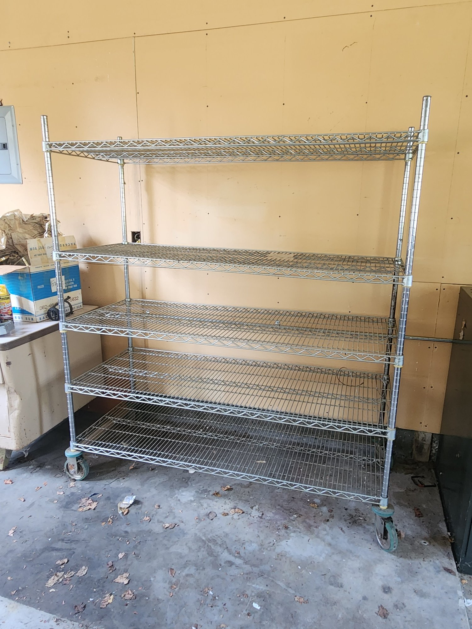 Industrial Rolling Storage Rack #9898 | Auctionninja.com pertaining to Industrial Flexibility Through Mobile Storage Systems in Urban Environments