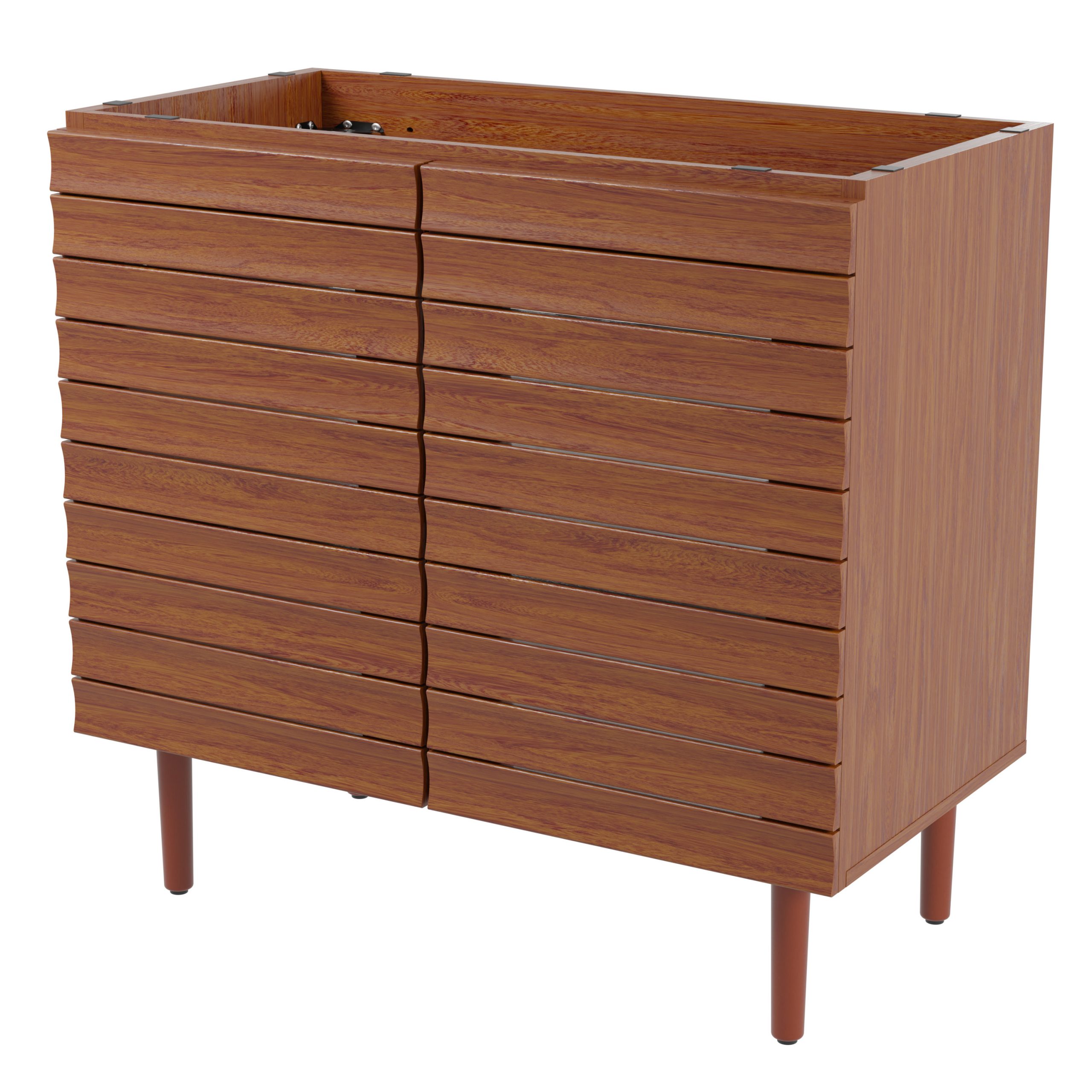 Jonathan Y Aubert 36" Slat Modern Farmhouse 2-Shelf Bath Vanity Cabinet ... pertaining to 36" Modern Farmhouse 2-Shelf Bath Vanity Cabinet Only (Sink Basin Not Included)