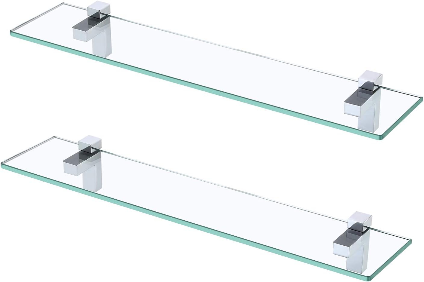 Kes Bathroom Shelves 60Cm Shower Shelf 8Mm Thick Tempered Glass ... inside Studio Bathroom Glass Shelf Polished Chrome
