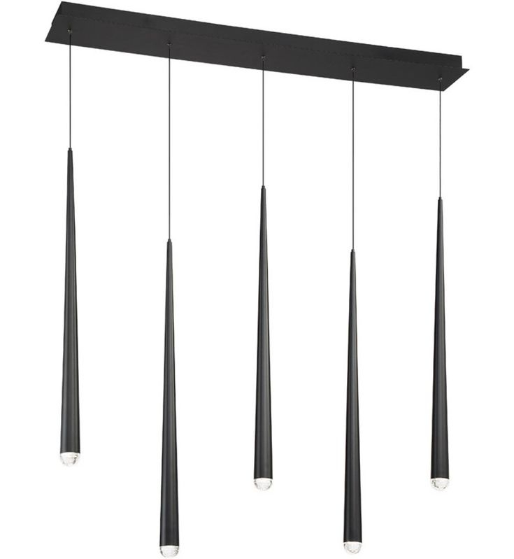 Lamps.com: Modern Forms - Cascade 5 Light Crystal Led Linear Chandelier ... inside How Linear Lighting Design Transforms Residential and Commercial Interiors