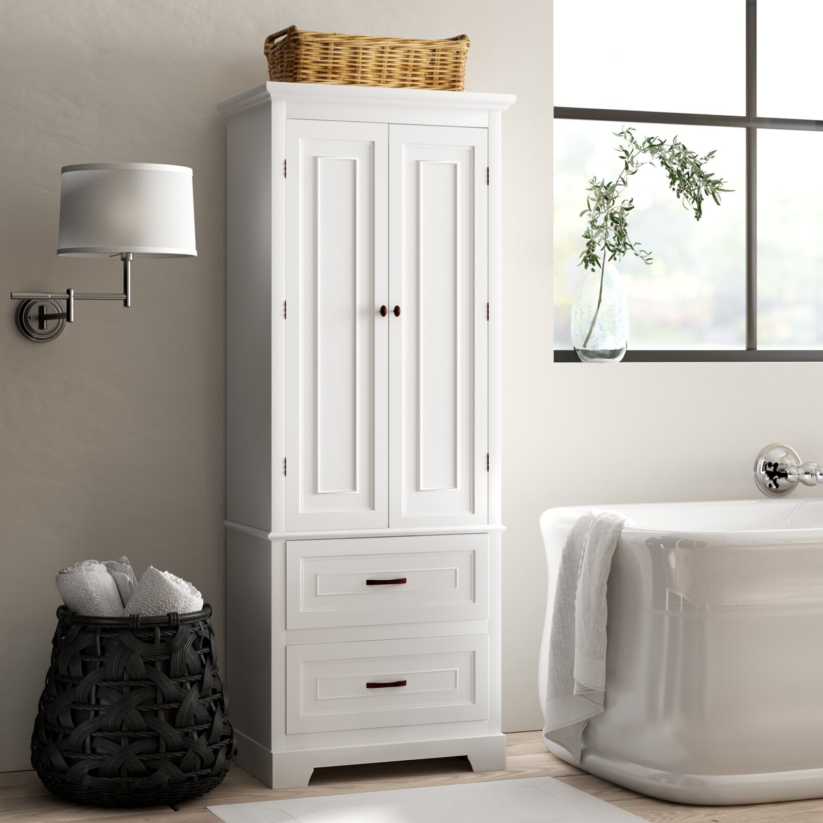Large Linen Storage Cabinet - Designer Picks & Photos intended for Common Mistakes to Avoid When Selecting a Linen Cabinet