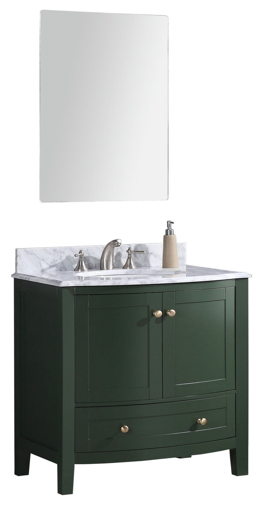 Legion Furniture 36" Vogue Green Bathroom Vanity - Pvc - Transitional ... intended for How to Choose the Right Bathroom Vanity for Your Space