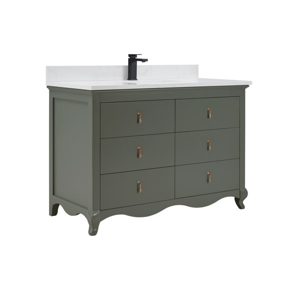 Legion Furniture 48" Cadet Finish Solid Wood Sink Vanity With 1 ... within Legion Furniture Ws2512 Series Bathroom Sink Vanity, Cadet, 42"