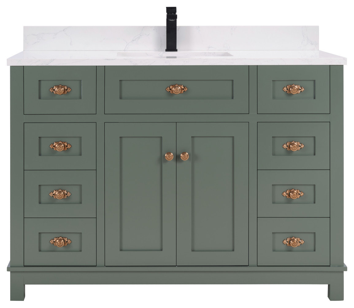 Legion Furniture Ws2515 Series Bathroom Sink Vanity, 48" - Transitional ... throughout Legion Furniture Ws2512 Series Bathroom Sink Vanity, Pewter Green, 36"