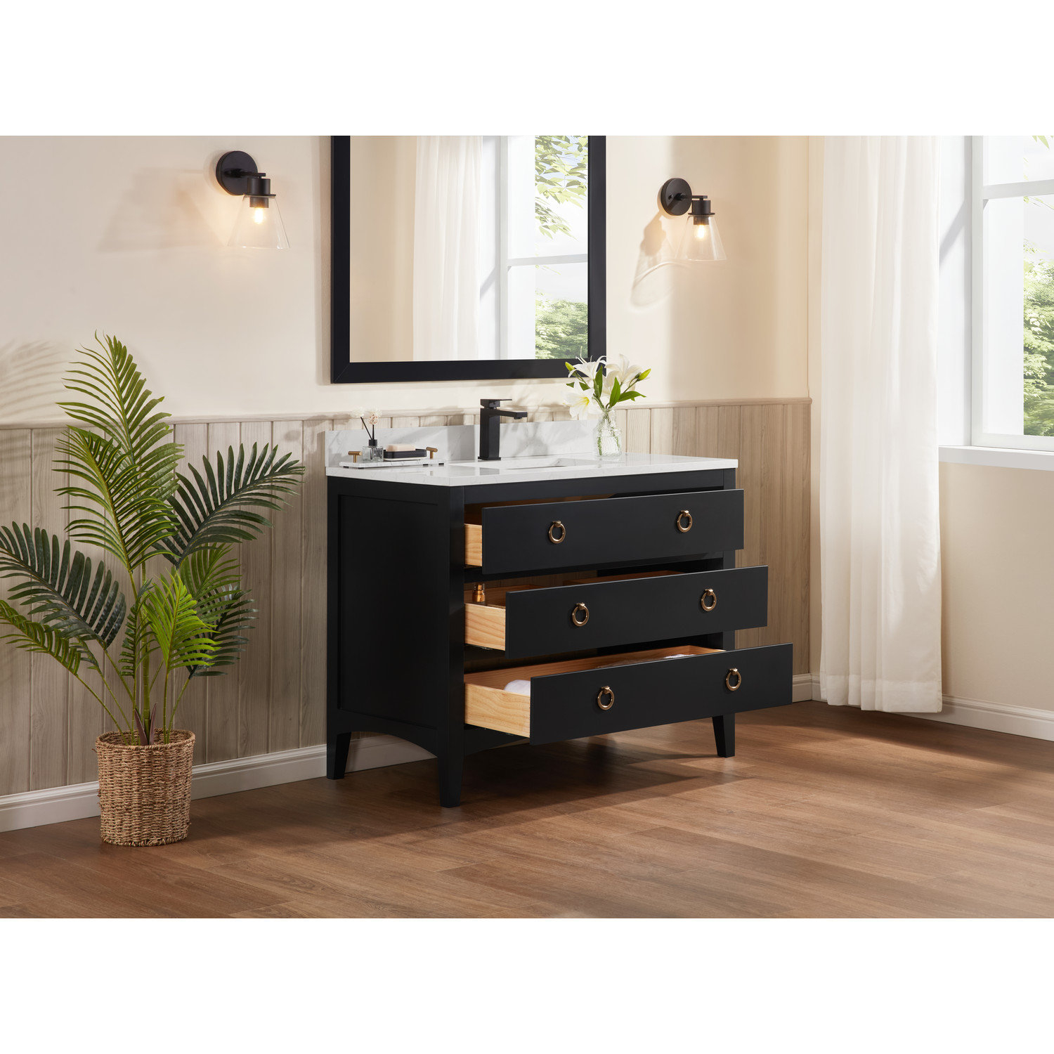 Legion Furniture Ws2518 Series Bathroom Sink Vanity, 42" - Transitional ... for How the Legion Furniture WS2512 Series Transforms Small Bathroom Layouts