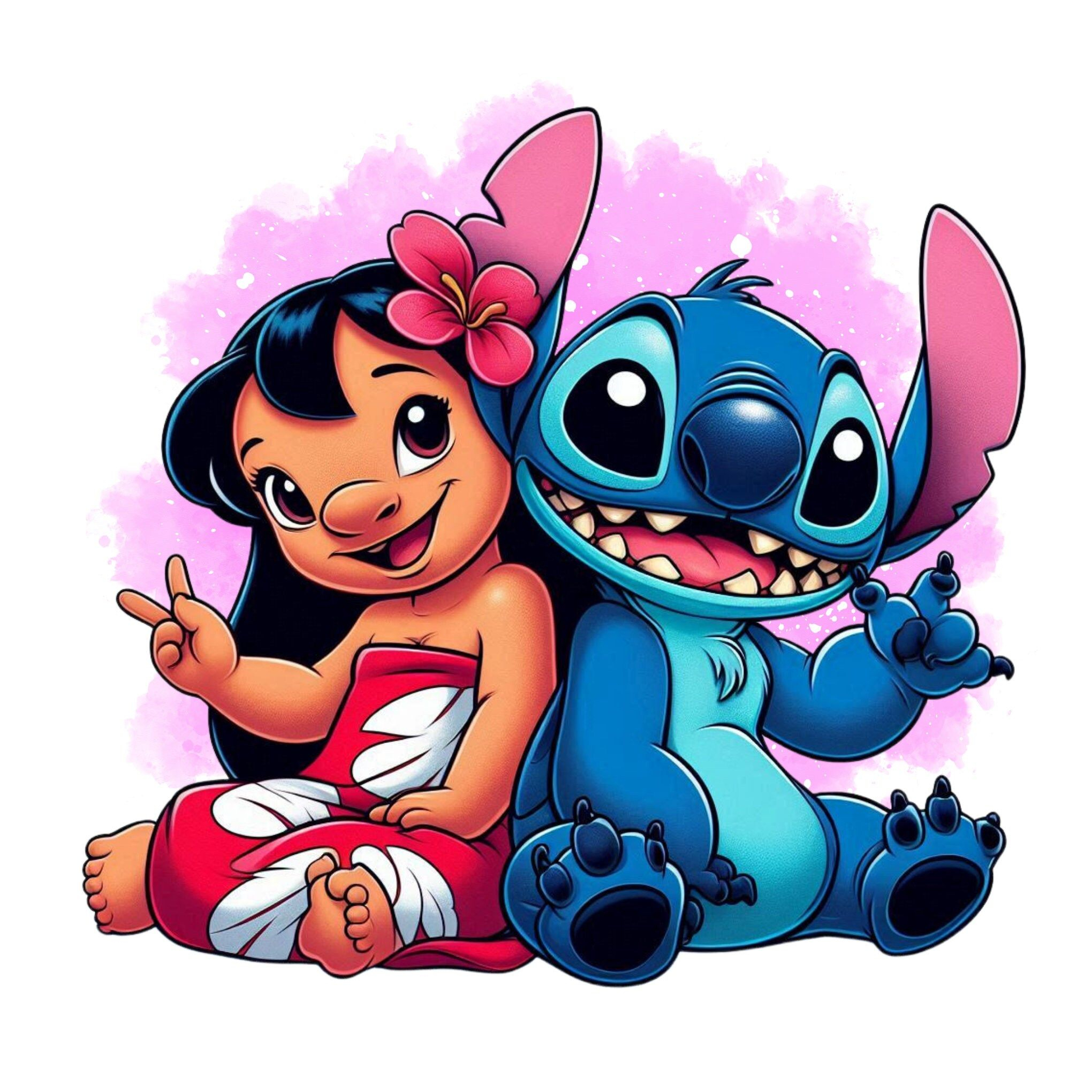 Lilo And Stitch Png Clipart, Watercolor Background, Stitch Png, Lilo ... in Lilo 36" Bathroom Vanity Gray White