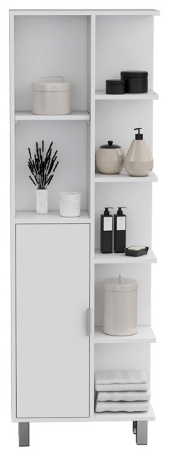 Linen Cabinet Derby, Bathroom, White - Contemporary - Bathroom Cabinets ... in How The Derby Collection Linen Cabinet Enhances Household Organization