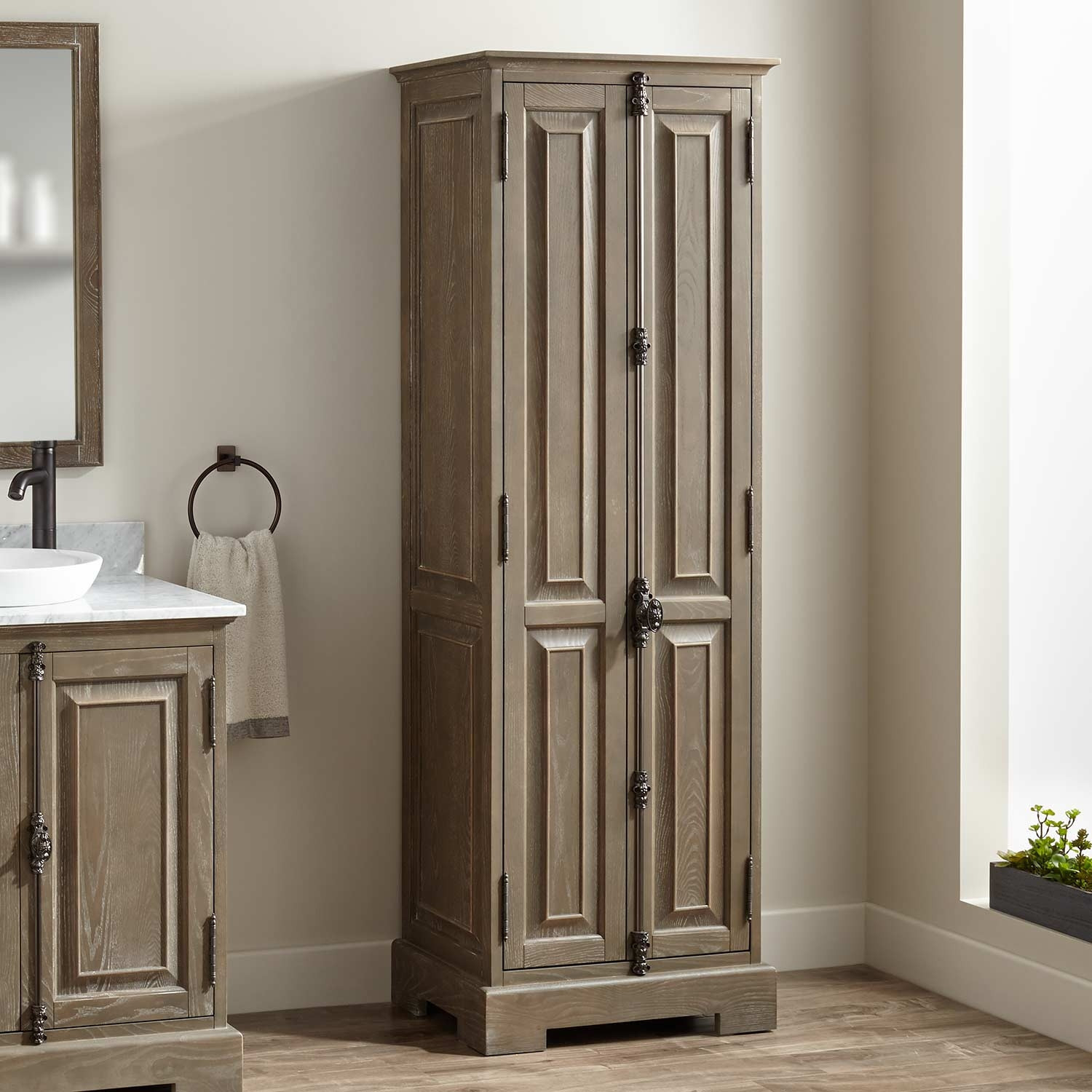 Linen Storage Cabinet For Bathroom At Logan Lovelace Blog inside Designing Your Bathroom Around Practical and Eco-Friendly Storage Options