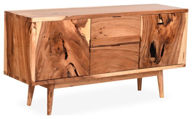 Live Edge Misun Suar Wood Bathroom Linen Cabinet With 2 Doors/2 Drawers ... for How Misun Suar Wood Creates Unique Bathroom Linen Cabinets with Character