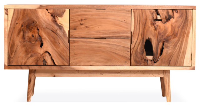Live Edge Misun Suar Wood Bathroom Linen Cabinet With 2 Doors/2 Drawers ... within How Misun Suar Wood Creates Unique Bathroom Linen Cabinets with Character