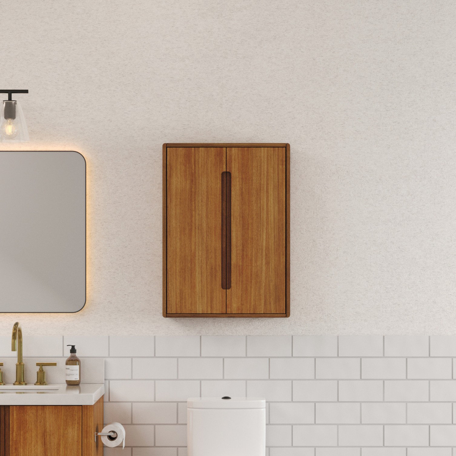 Loon Peak® Huseby 24 In. W X 33 In. H X 8 In. D Bath Storage Wall ... regarding Expert insights on optimizing bathroom organization with wall-mounted units