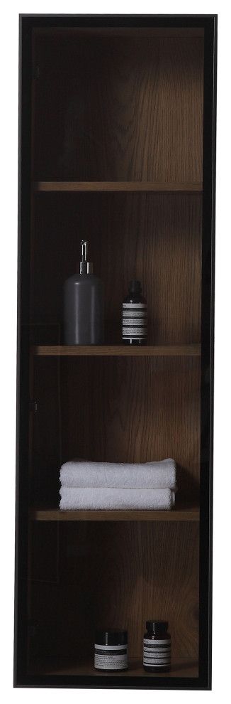 Luce 13" Wall Mount Modern Bathroom Side Cabinet - Transitional ... regarding Designing with purpose how wall mounted bathroom cabinets enhance small spaces
