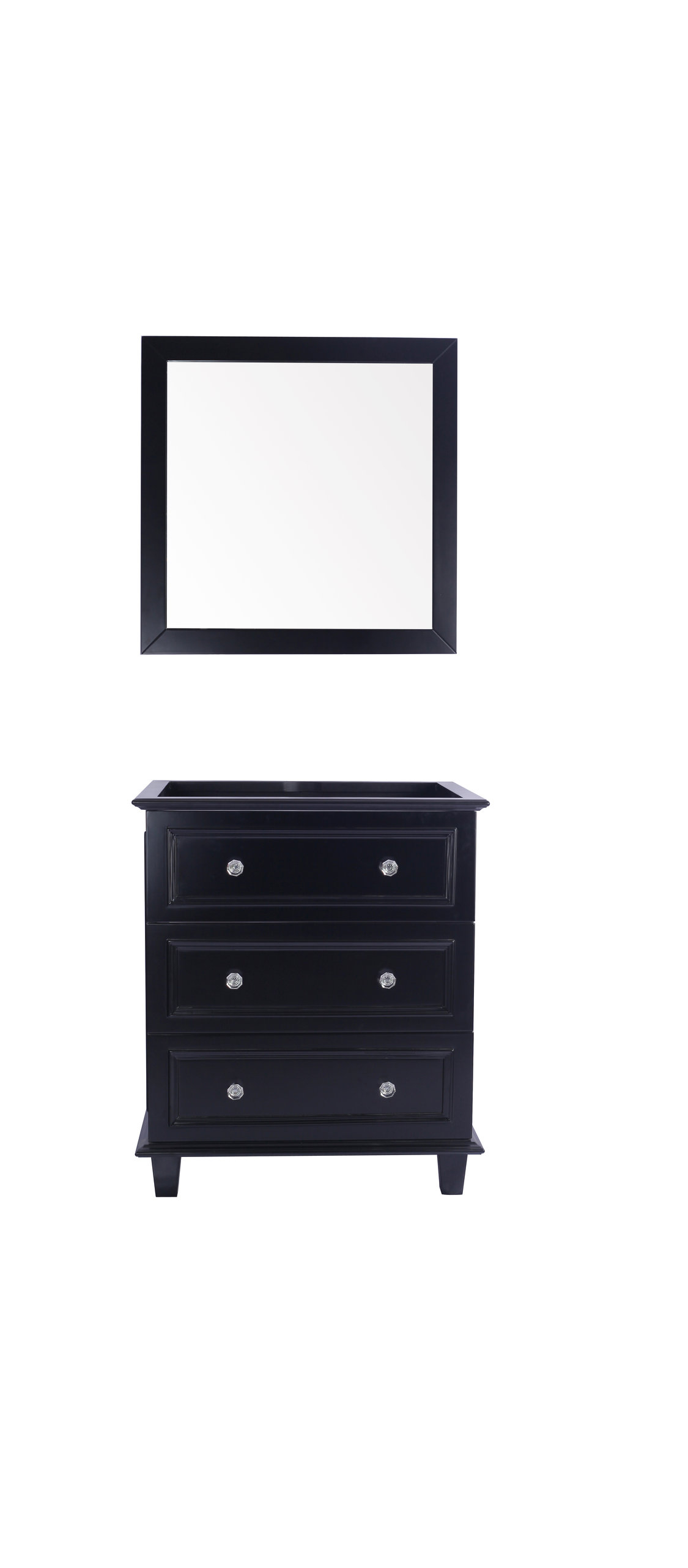 Luna 30" Espresso Cabinet, No Mirror, 21.61X29.21X33.78 - Transitional ... throughout Mastering Your Coffee Routine with the Luna 30" Espresso Cabinet