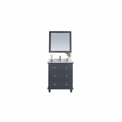 Luna - 30 - Maple Grey Cabinet + White Quartz Countertop, 1 - Kroger regarding Luna, 30" Maple Gray Cabinet