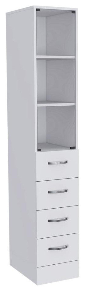 Magna Linen Cabinet-White - Modern - Bathroom Cabinets - By Depot Eshop ... in Understanding the Versatility of White Linen Cabinets in Modern Home Design