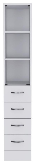 Magna Linen Cabinet-White - Modern - Bathroom Cabinets - By Depot Eshop ... inside Exploring the Benefits of Norwalk Linen Cabinet Integration in Hospital Settings