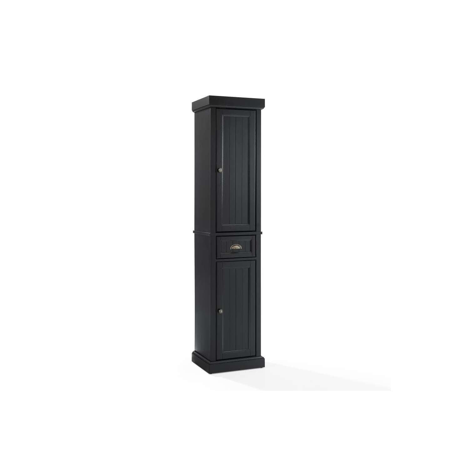 Maykoosh Urban Upmarket Seaside Tall Linen Cabinet Distressed Black ... throughout Transforming Your Space with Seaside Tall Linen Cabinet Distressed Black