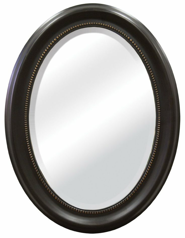 Mcs Beaded Oval Wall Mirror, 22.5 X 29.5 In, Bronze | Oval Wall Mirror ... for 29" Farmhouse Bronze Oval Mirror