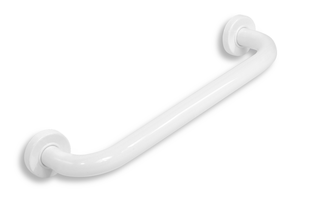 Metalia Help Single Straight Grab Bar 400 Mm, White | Novaservis within Elegancia 35" Wide Straight Grab Bar For Bathrooms