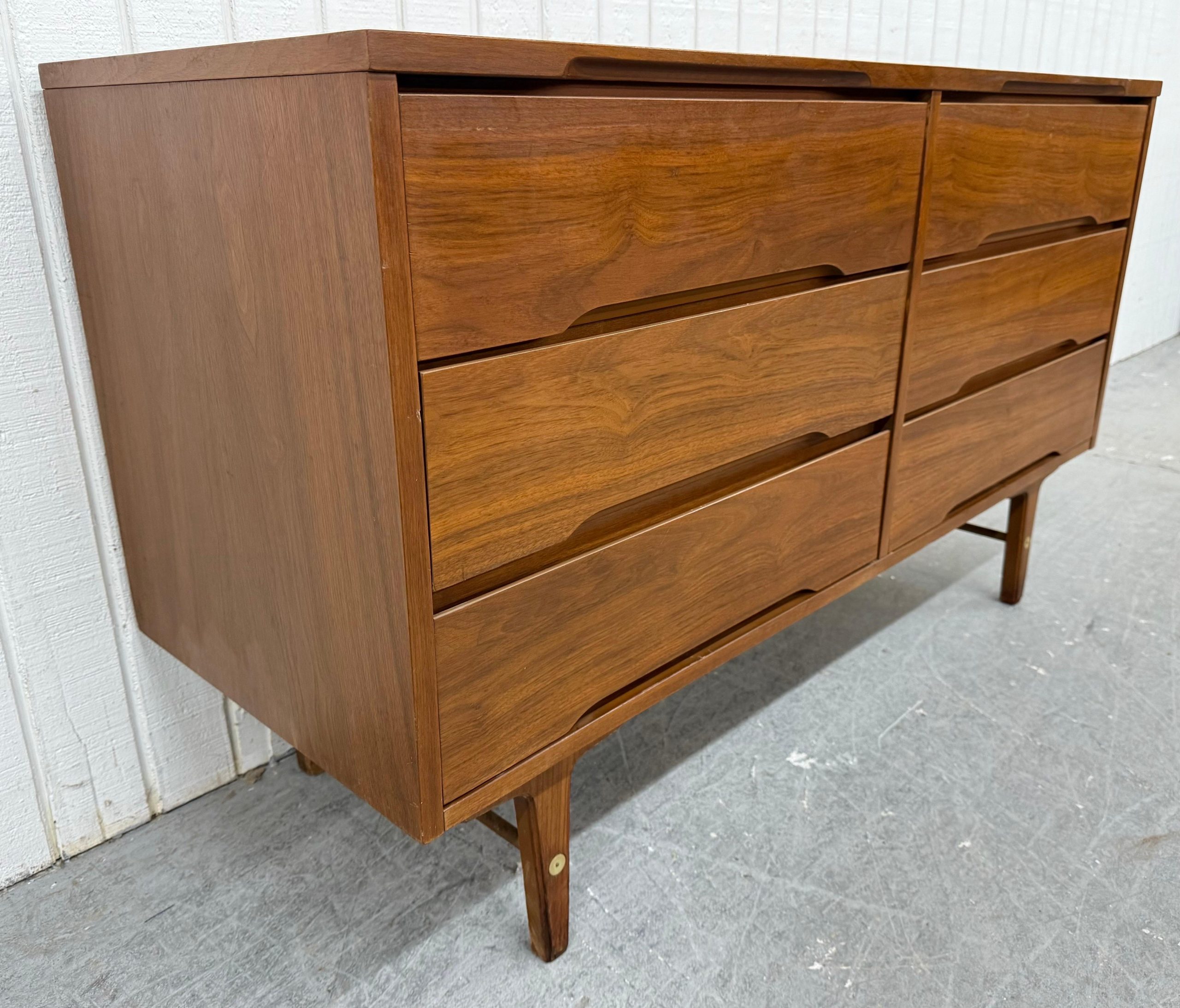 Mid-Century Modern Stanley Walnut Dresser At 1Stdibs pertaining to How to Identify Authentic Mid-Century Modern Furniture with Walnut Finish