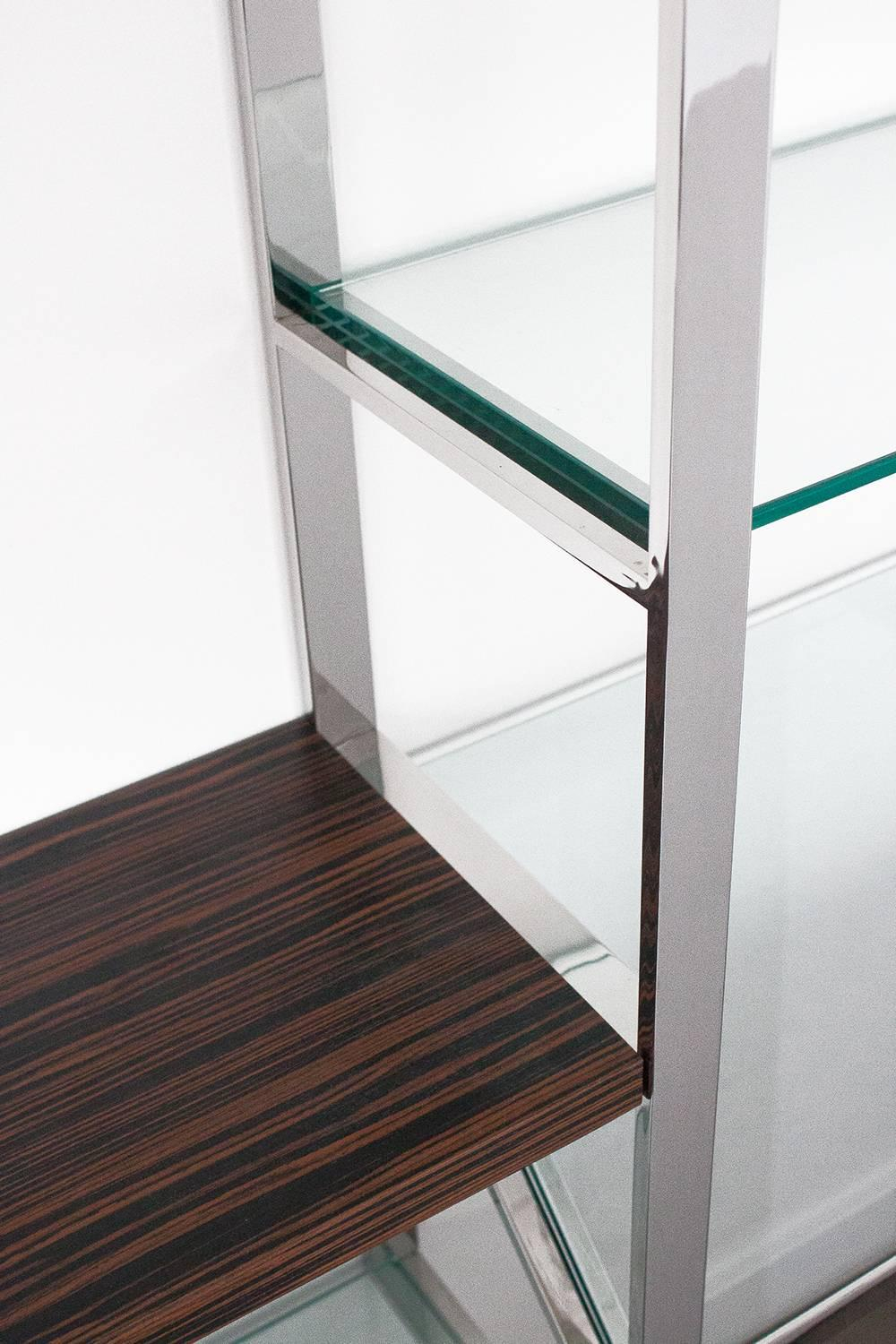 Milo Baughman Chrome And Glass Wall-Mounted Shelving System At 1Stdibs within The hidden benefits of incorporating glass wall storage into your home organization system