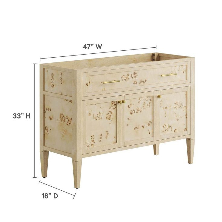 Modway Elysian 48 Single Or Double Compatible Bathroom Vanity Cabinet ... with regard to Choosing the Right Elysian 48 Wood Bathroom Vanity Cabinet for Your Space
