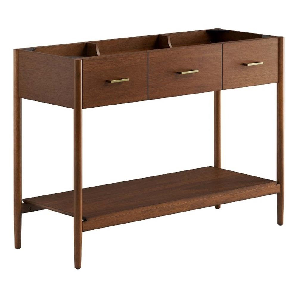 Modway Zaire 48” Single Sink Compatible Bathroom Vanity Cabinet (Sink ... intended for Understanding the Benefits of Walnut Finish in Bathroom Vanities