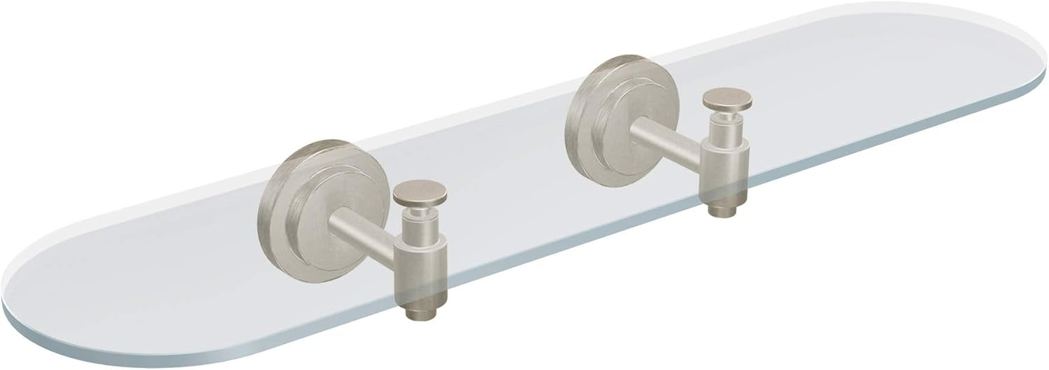 Moen Dn0790Bn Collection Iso Vanity Glass Shelf, Brushed Nickel ... for Moen Iso 24" Shelf