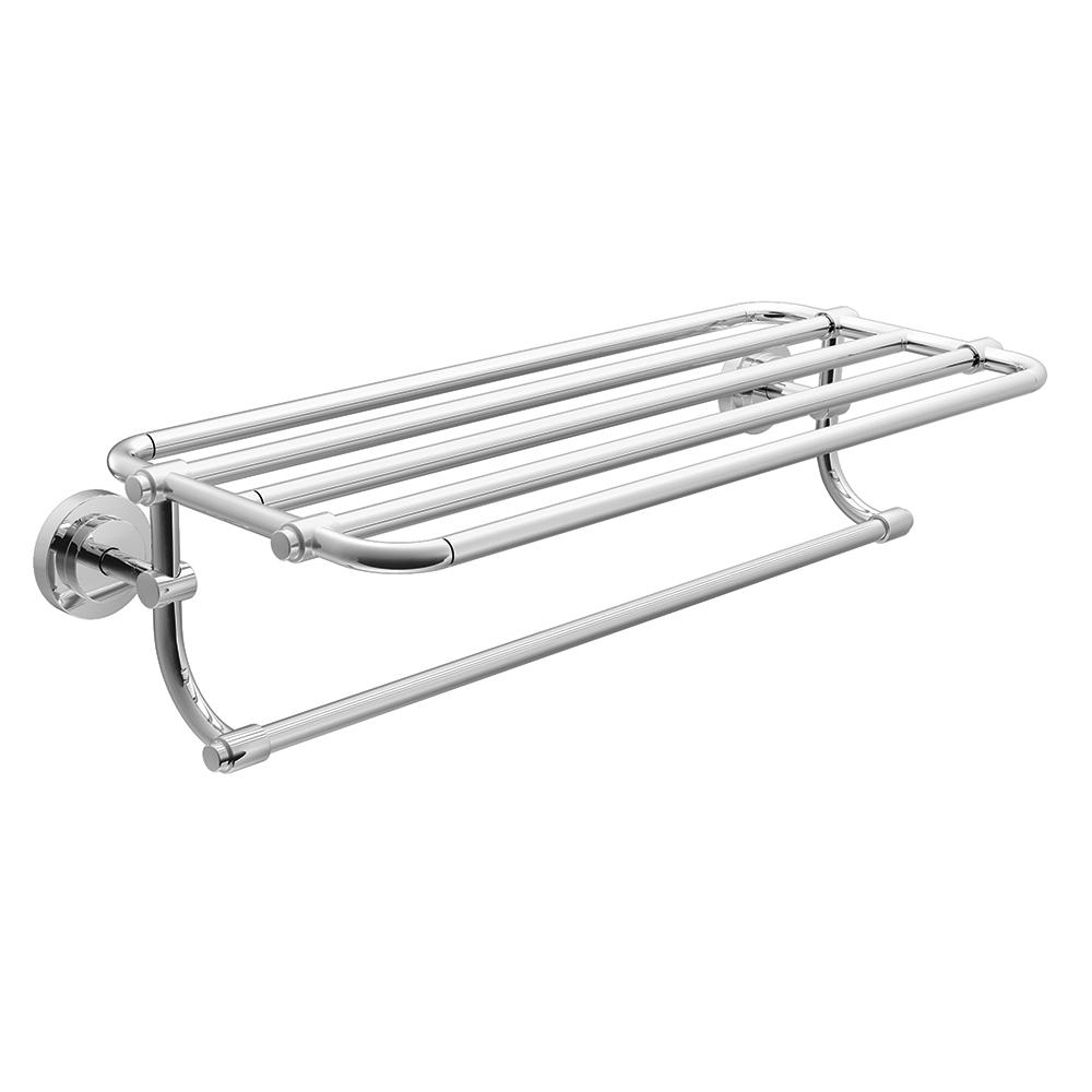 Moen Dn0794Ch Iso 24-Inch Wide Bathroom Hotel-Style Towel Shelf With ... for Moen Iso 24" Shelf