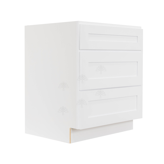 Newport Shaker Base Cabinet With 3 Drawers W30" H34.5" D24" - Cabinets Asap with regard to Mastering the Installation Process of Newport Vanity Drawer Base Cabinet Units