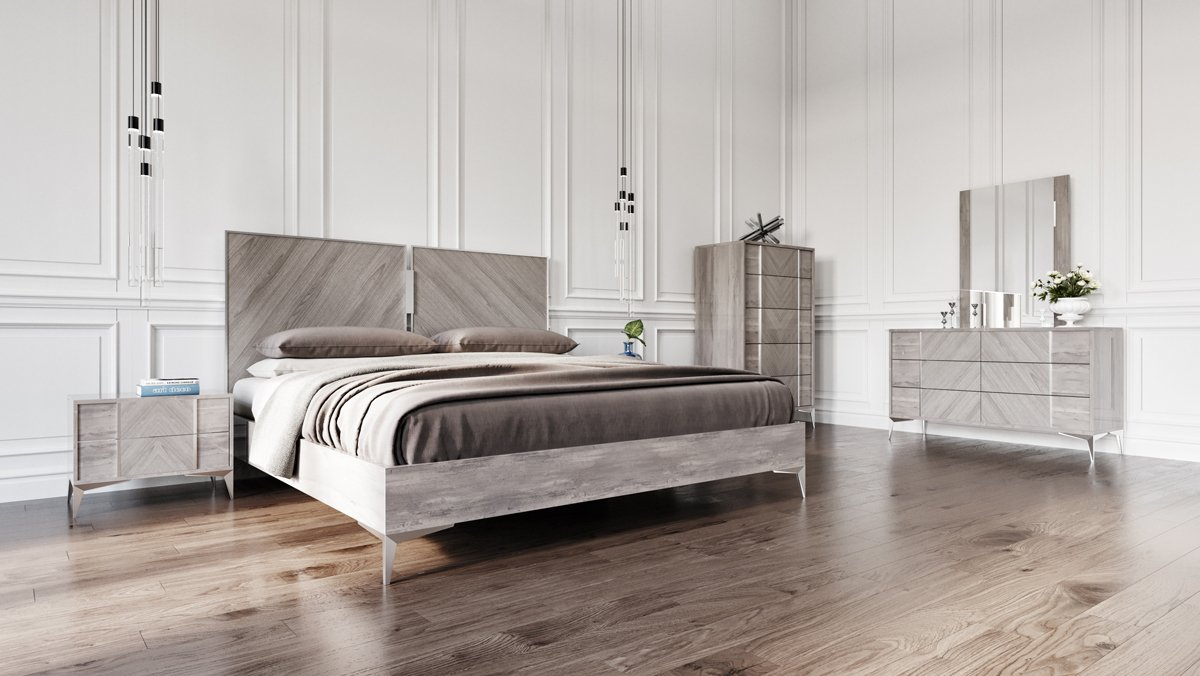 Nova Domus Alexa Italian Modern Grey Nightstand – Atlas Furniture Imports pertaining to Nova Domus Alexa Italian Modern Gray Chest