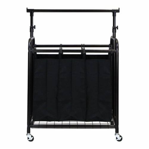 Oceanstar 3-Bag Rolling Laundry Sorter With Adjustable Hanging Bar ... for A Deep Dive into the Oceanstar 2-Bag Rolling Laundry Sorter Bronze Features